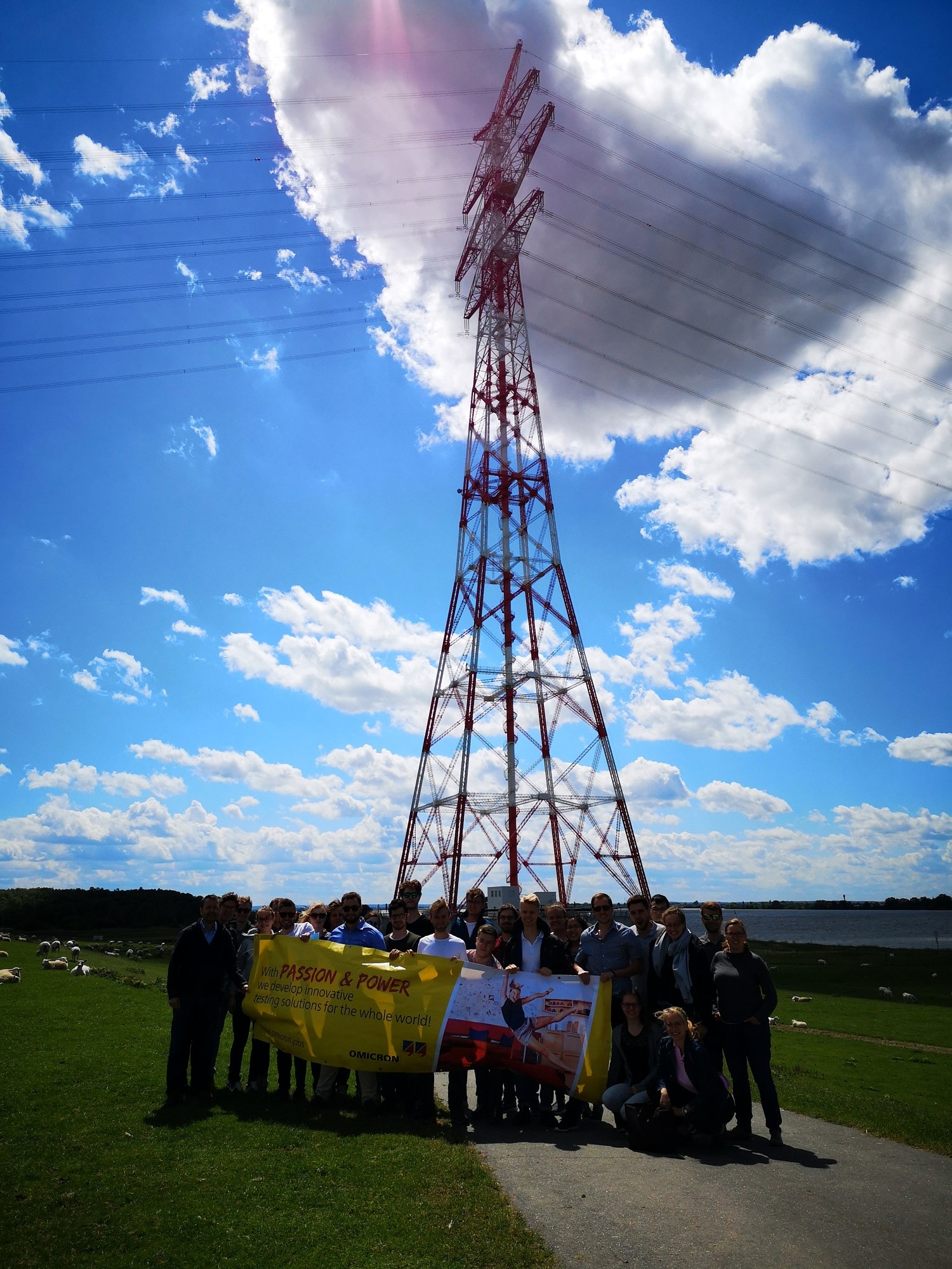 Gruppenbild 380kV Elbkreuzung